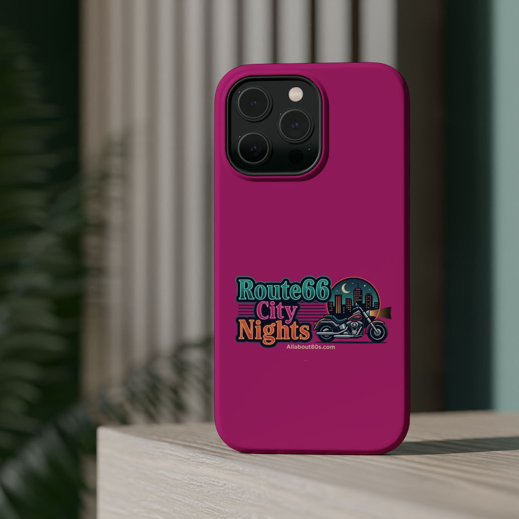 Phone Case — 'Route 66 City Nights' Magnetic Impact-Resistant Case