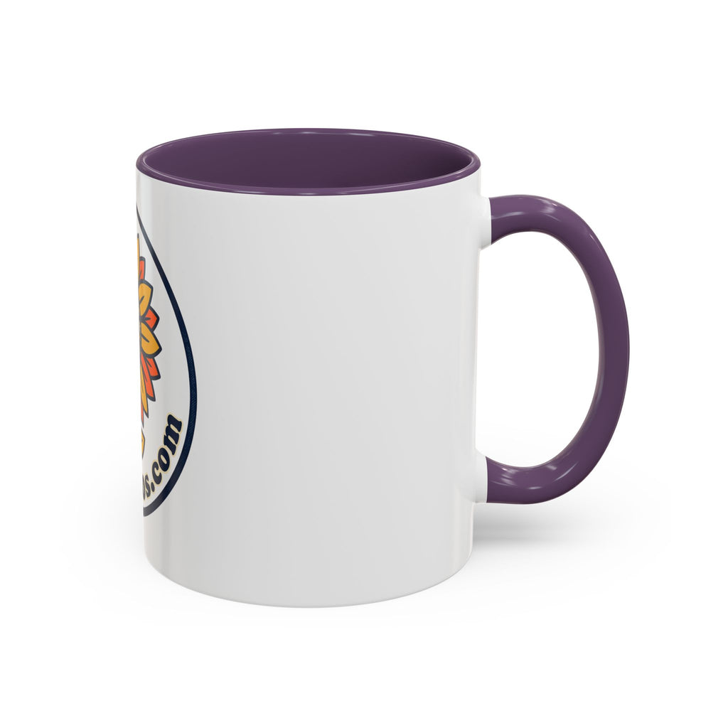 AllAbout80s Sunflower Accent Coffee Mug (11/15oz)