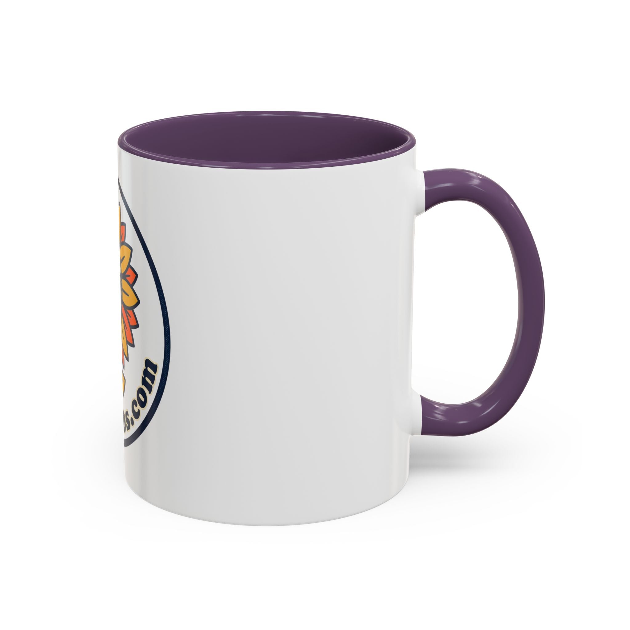 AllAbout80s Sunflower Accent Coffee Mug (11/15oz)