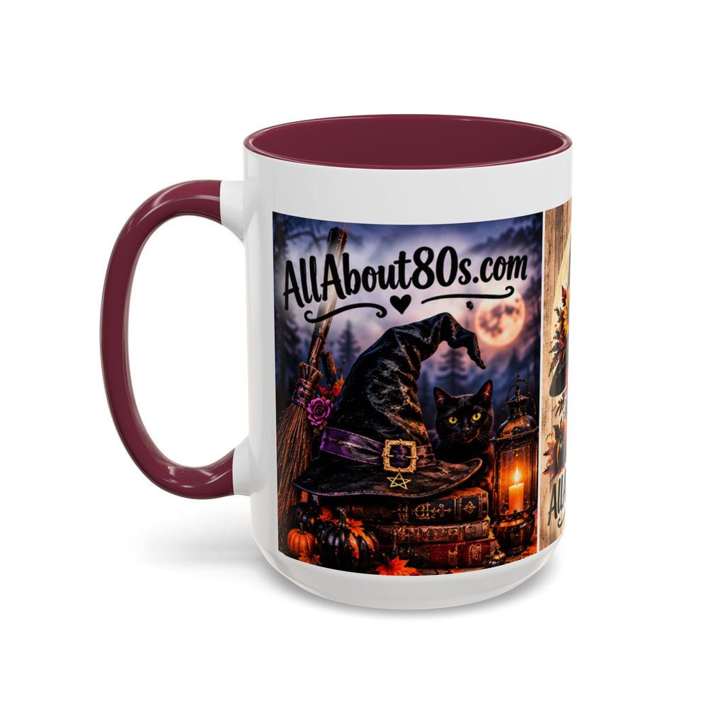 Halloween Witch Scene Coffee Mug — AllAbout80s.com Pumpkin & Moon 11oz/15oz