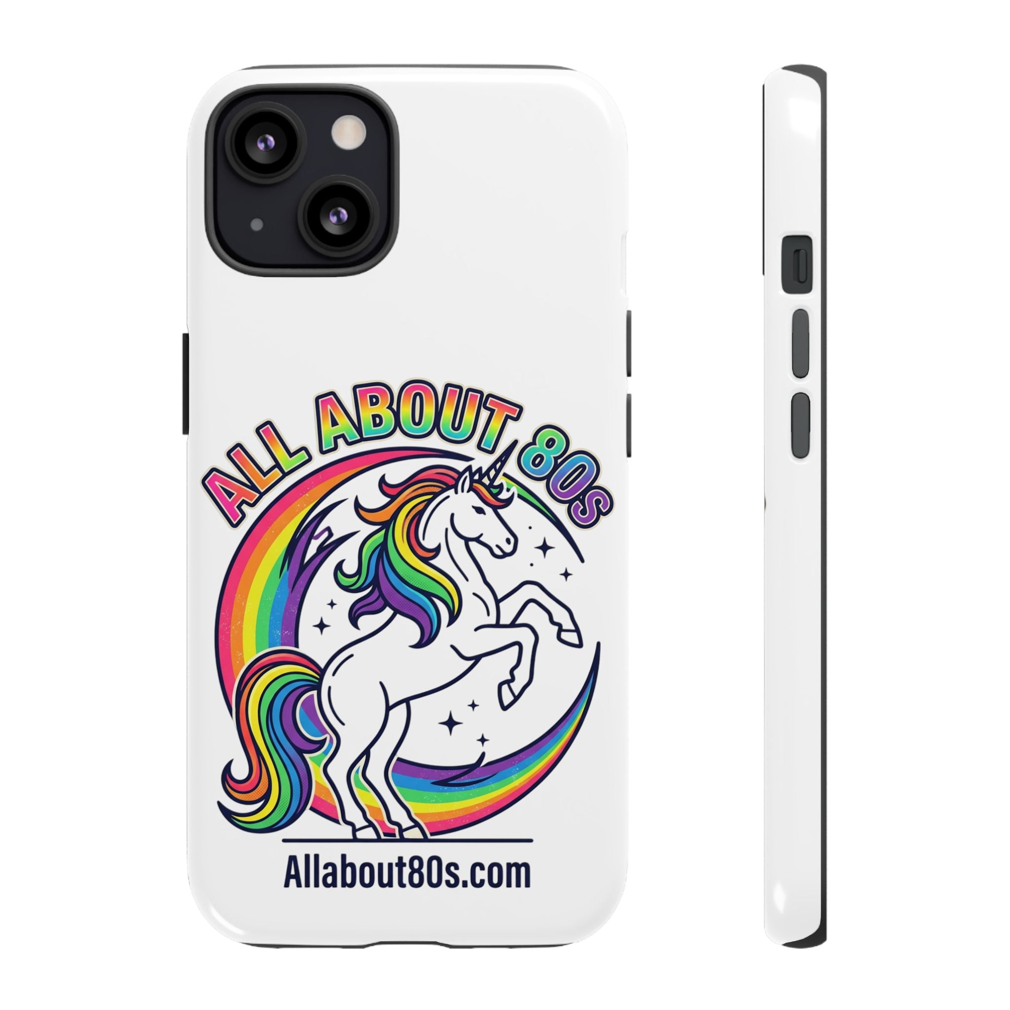 All About 80s Rainbow Unicorn Phone Case
