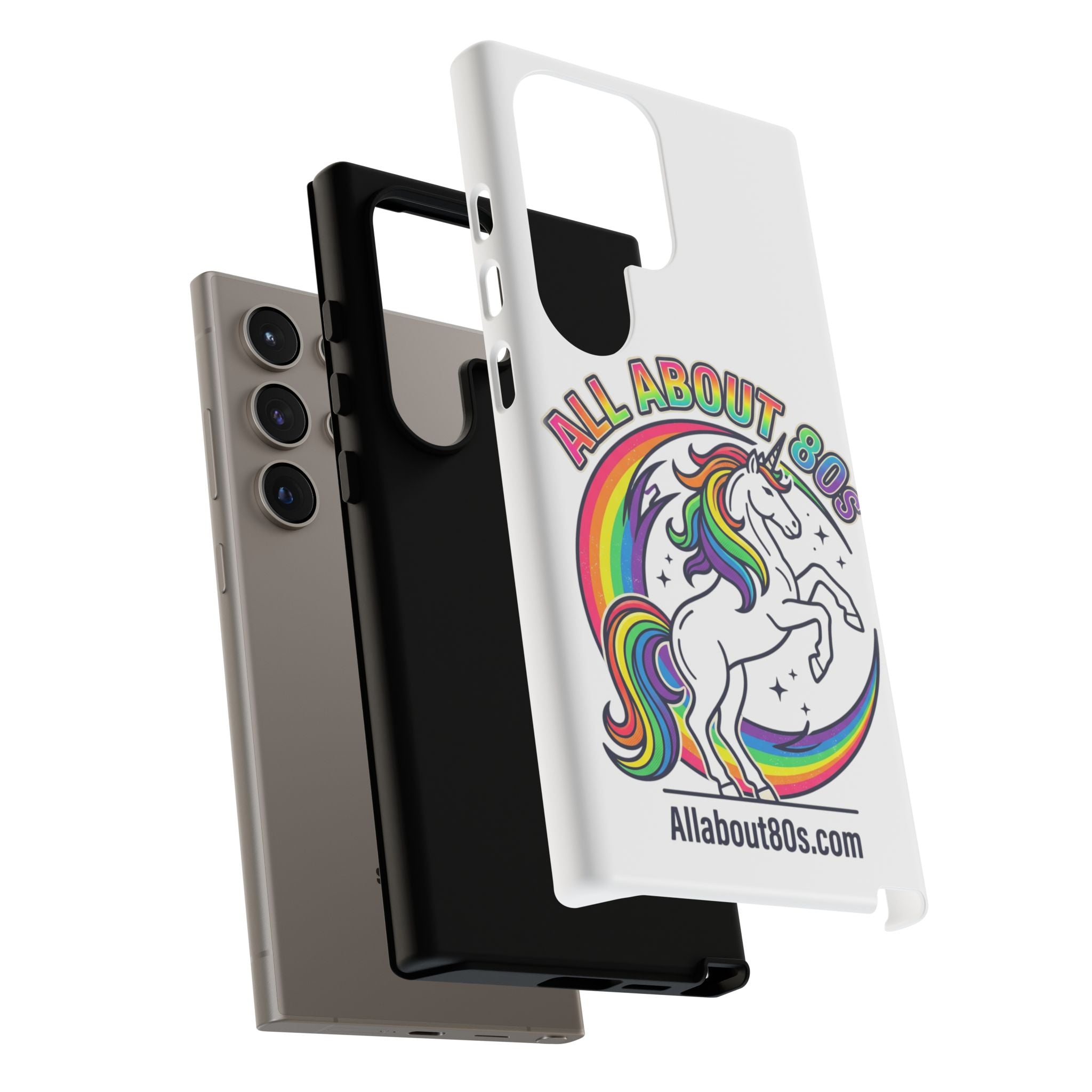 All About 80s Rainbow Unicorn Phone Case
