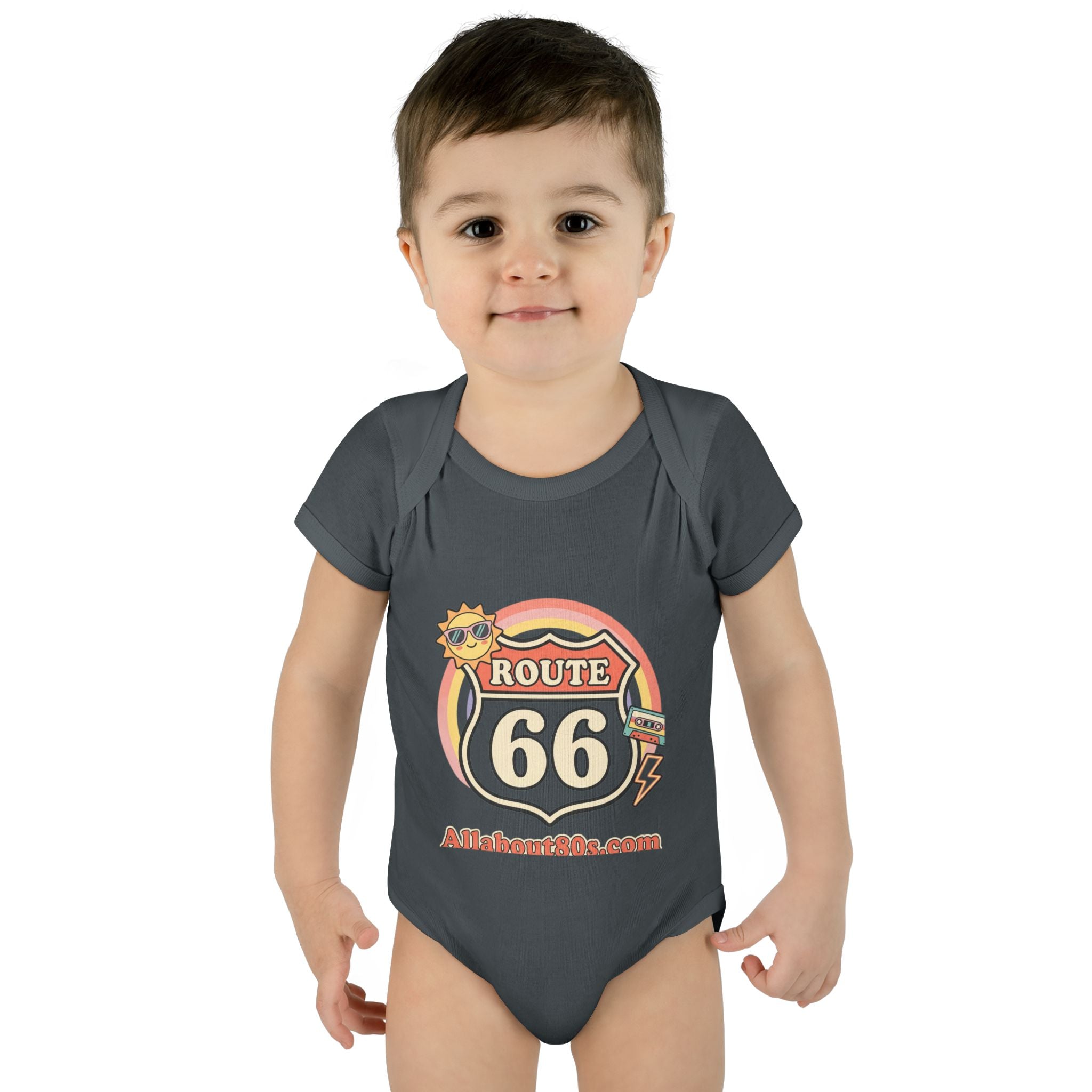 Route 66 Baby Bodysuit – Retro Travel Infant Onesie