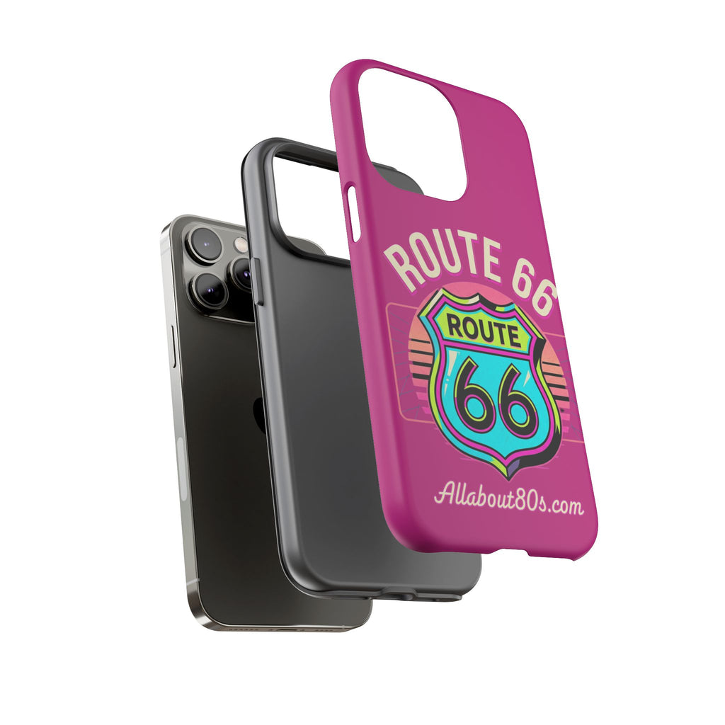 Route 66 Phone Case — Retro Neon Road Trip iPhone Cover