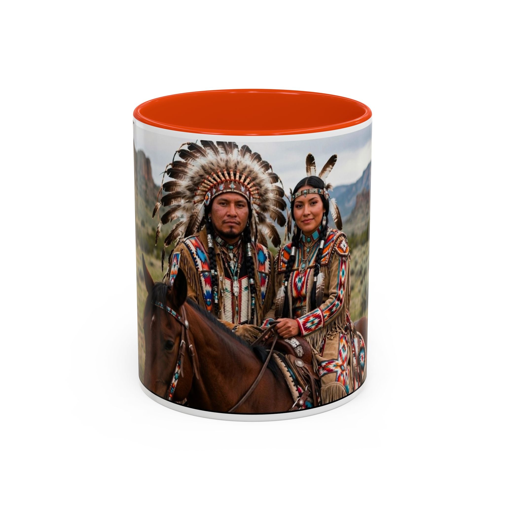 Native American Couple Photo Coffee Mug (11oz/15oz)