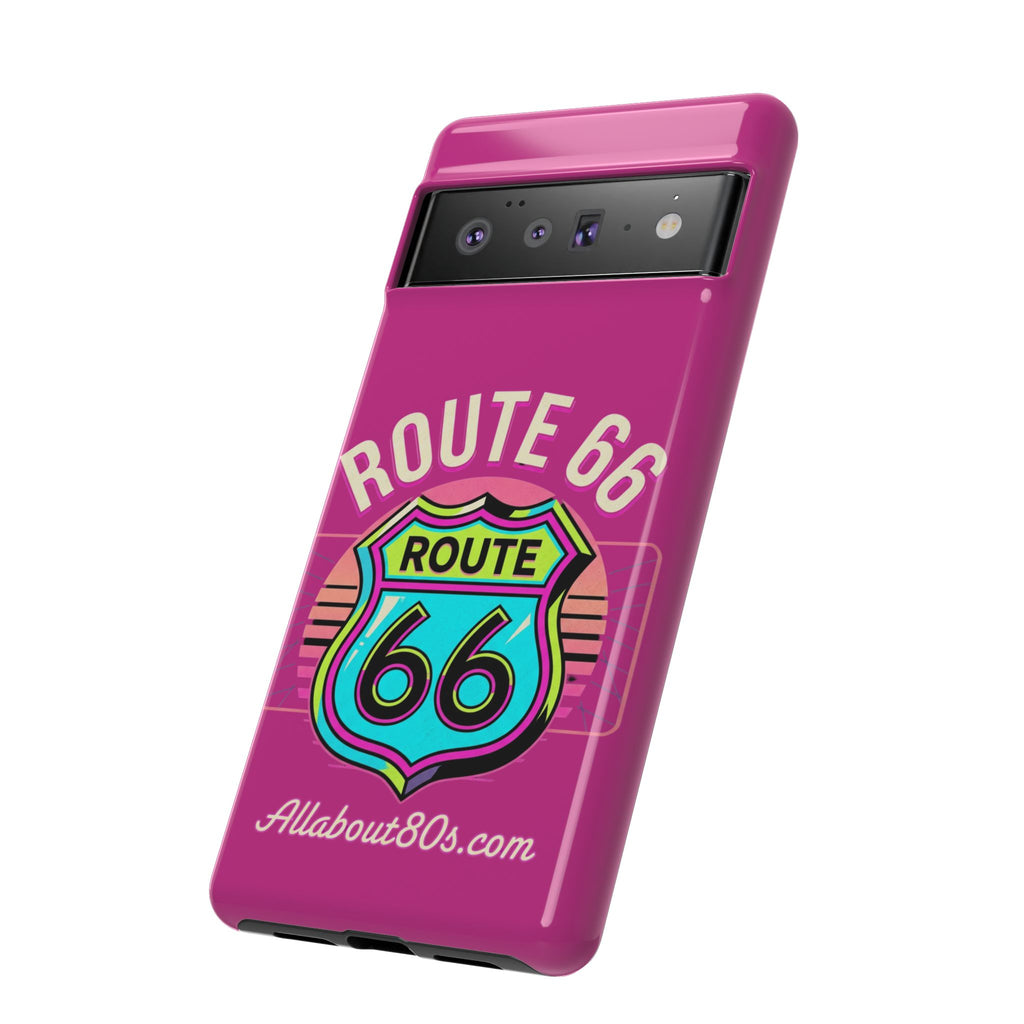 Route 66 Phone Case — Retro Neon Road Trip iPhone Cover