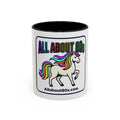 80s Unicorn Coffee Mug — Allabout80s Retro Rainbow Accent Mug (11/15oz)