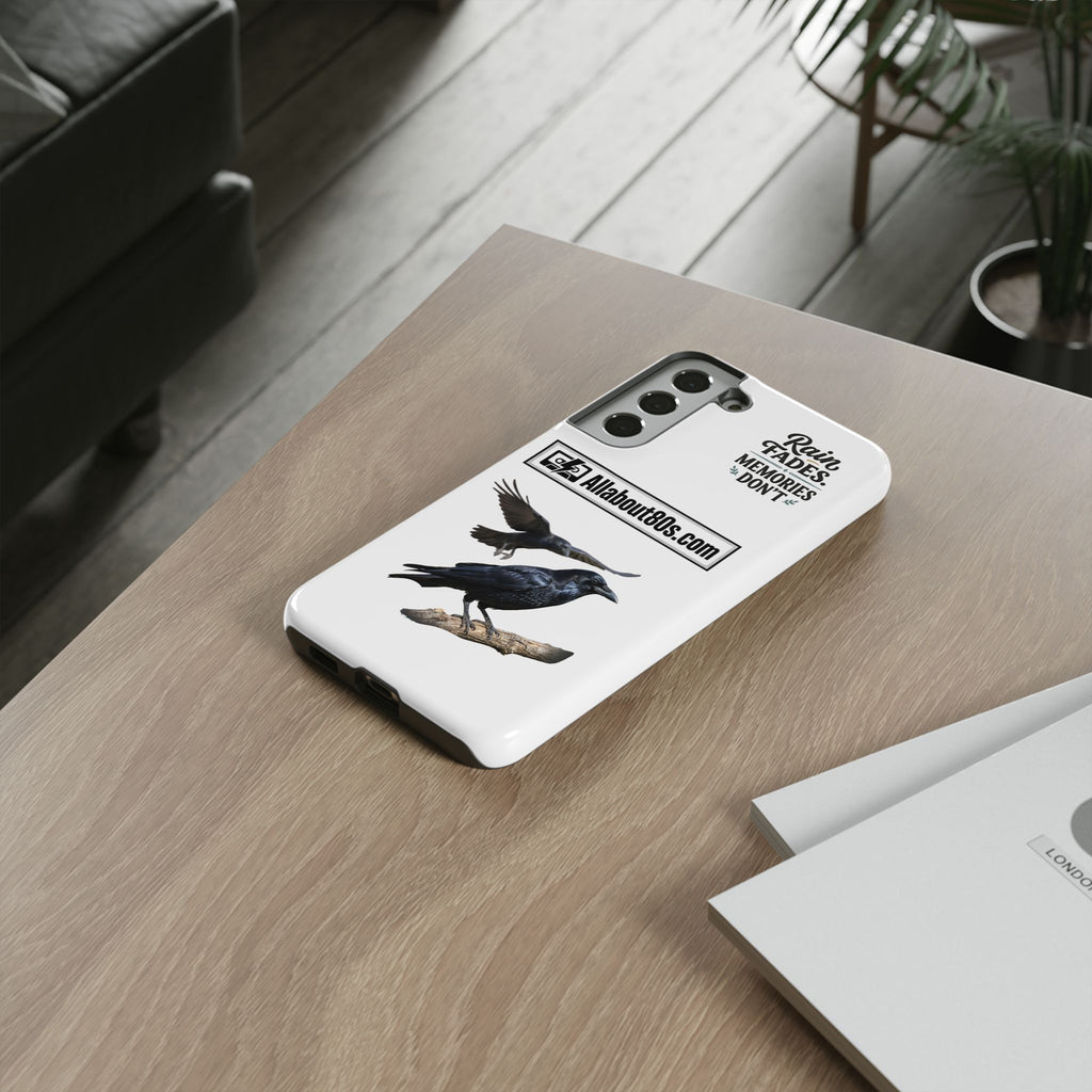 Raven Flight Phone Case — Protective iPhone Case with Black Crow Design