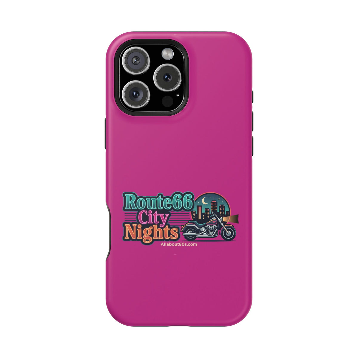 Phone Case — 'Route 66 City Nights' Magnetic Impact-Resistant Case