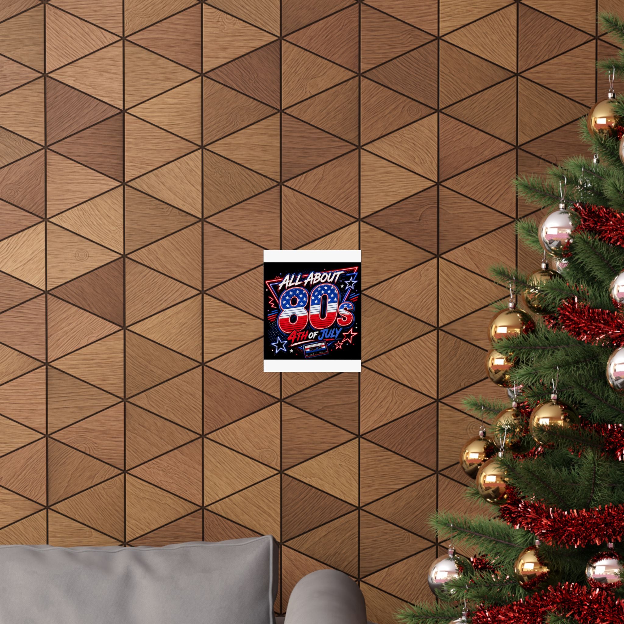 All About 80s 4th of July Poster — Retro Patriotic Matte Print