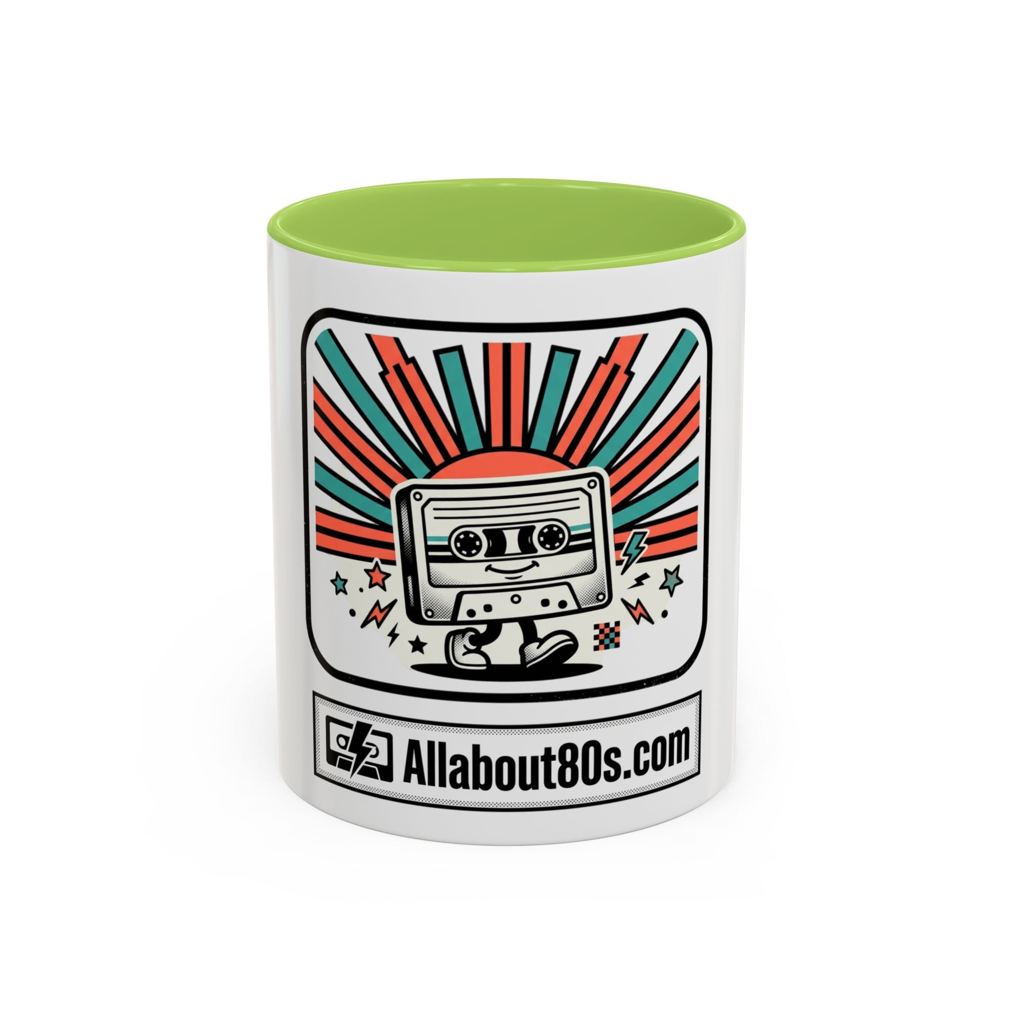 Allabout80s.com Retro Logo Accent Coffee Mug (11/15oz)