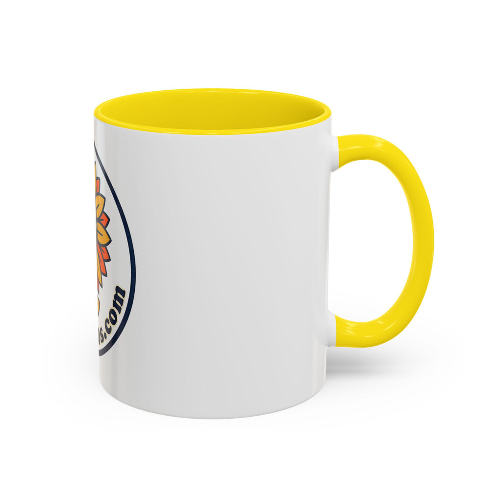 AllAbout80s Sunflower Accent Coffee Mug (11/15oz)