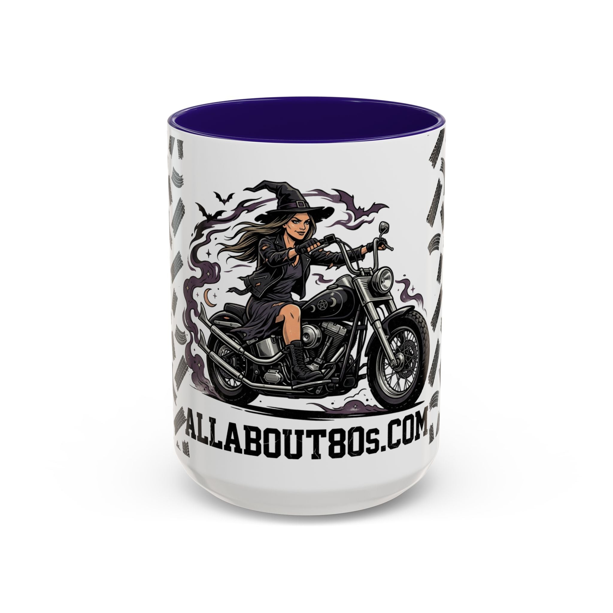 Witch Biker Mug – Motorcycle Witch Coffee Cup (11oz/15oz)