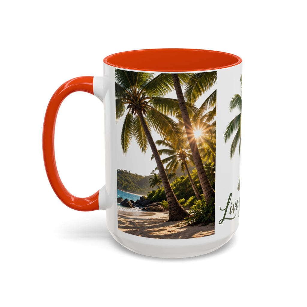 Live Your Dreams Palm Tree Mug