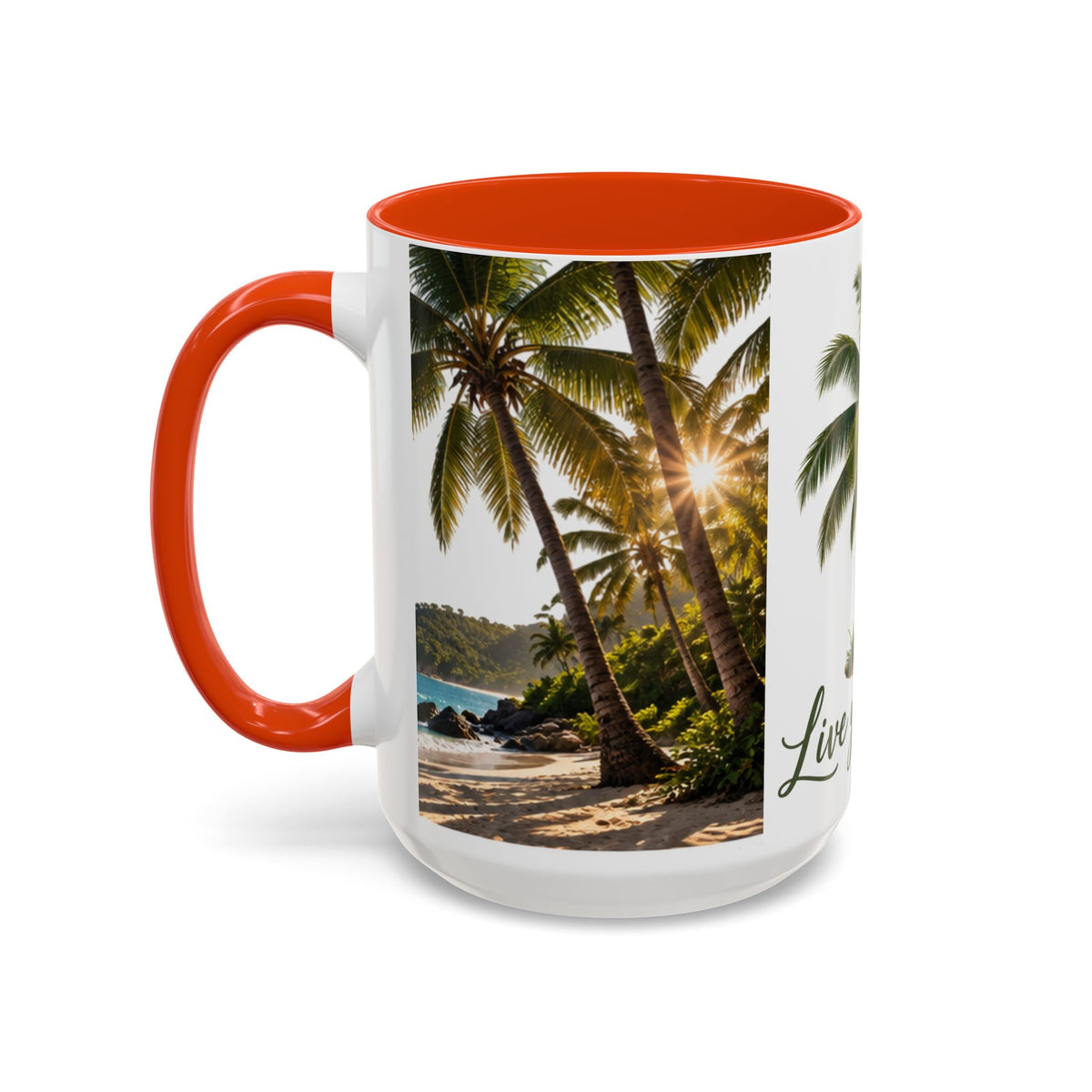 Live Your Dreams Palm Tree Mug