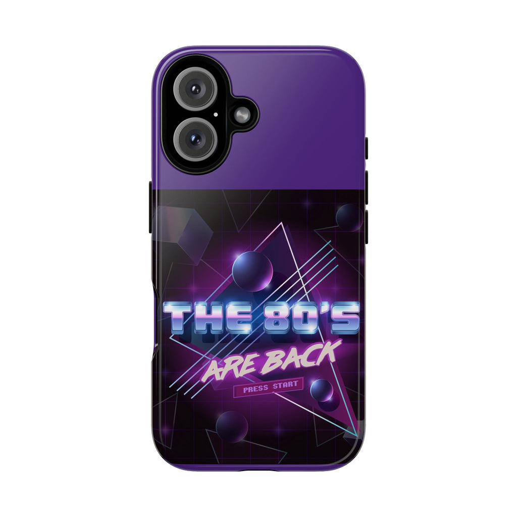 Retro 'The 80's Are Back' Phone Case — 80s Vaporwave Protective Cover
