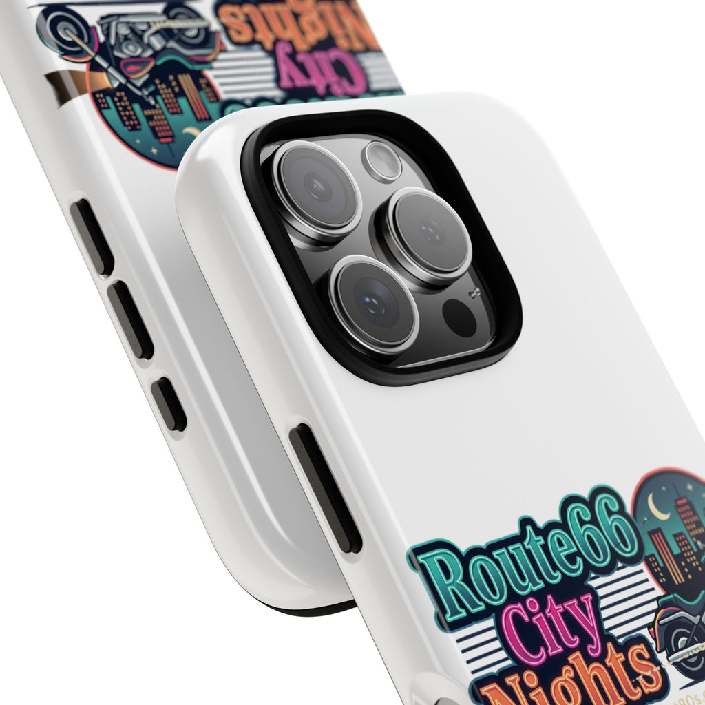Phone Case — Route 66 City Nights Motorcycle Design