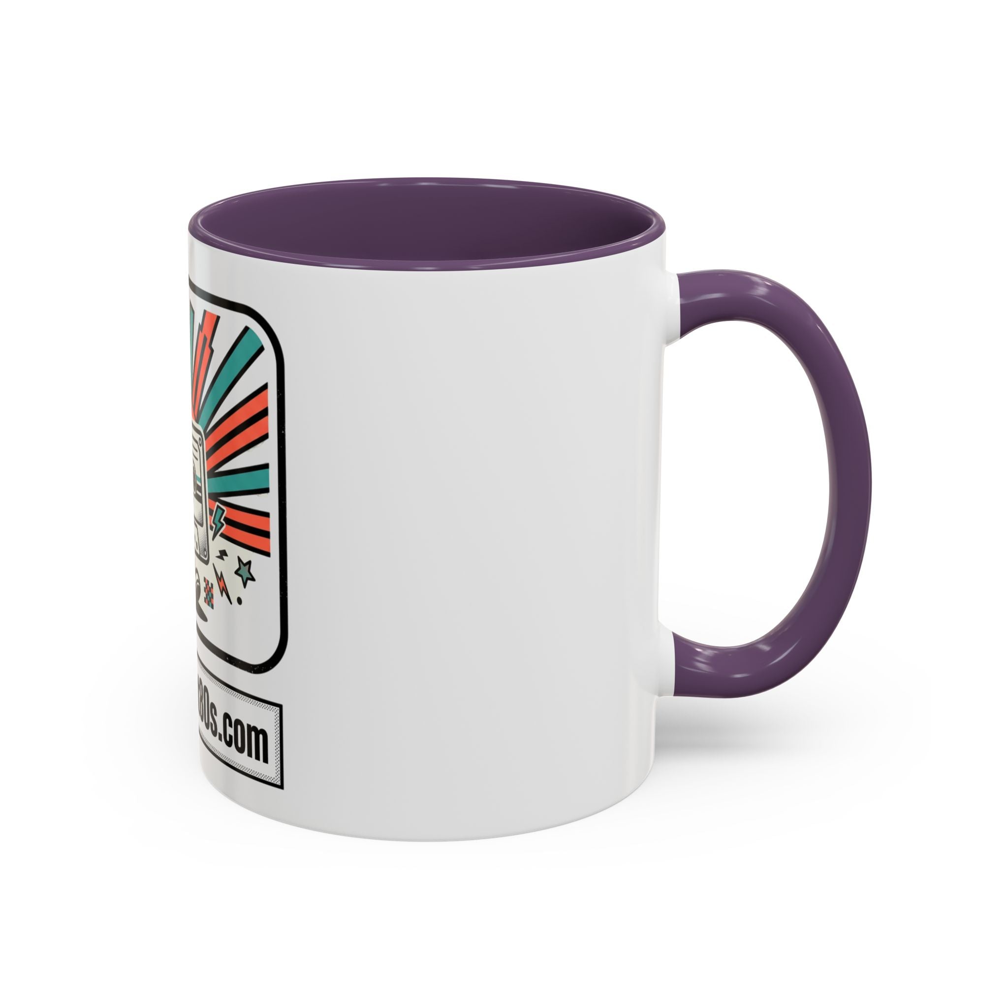 Allabout80s.com Retro Logo Accent Coffee Mug (11/15oz)
