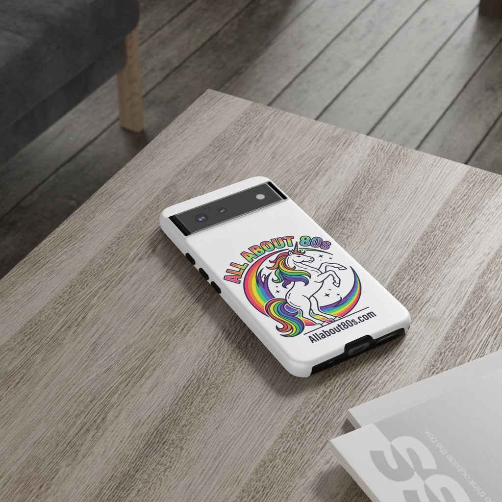 All About 80s Rainbow Unicorn Phone Case