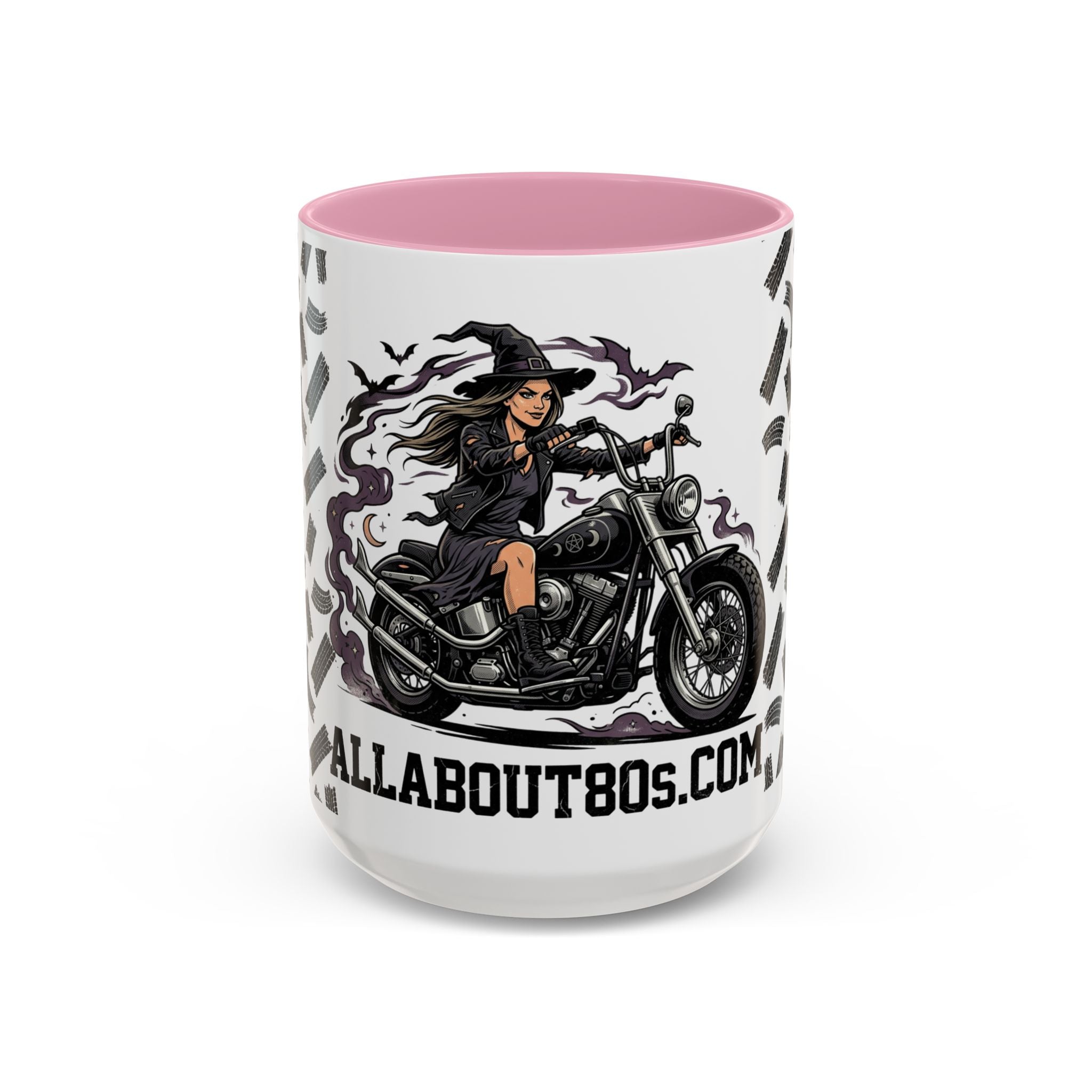Witch Biker Mug – Motorcycle Witch Coffee Cup (11oz/15oz)