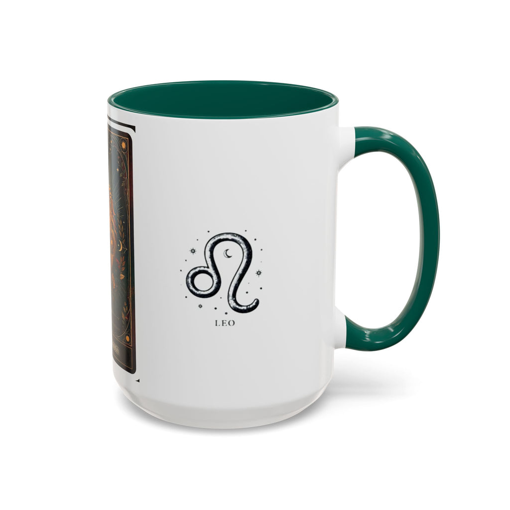 Leo Zodiac Coffee Mug — 'Leo the Lion' Astrological 11oz/15oz Ceramic Mug