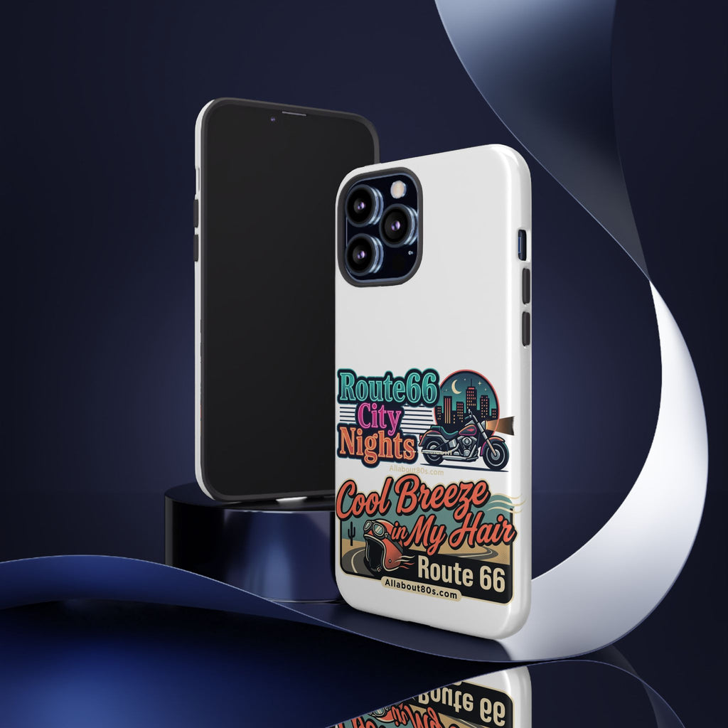 Phone Case — Route 66 City Nights Motorcycle Design