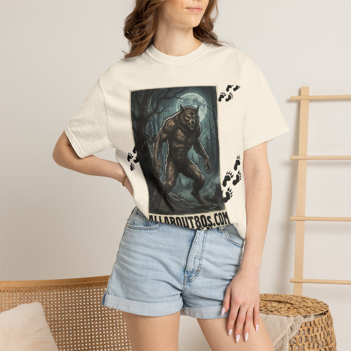 Werewolf Graphic T-Shirt — AllAbout80s.com Retro Horror Tee