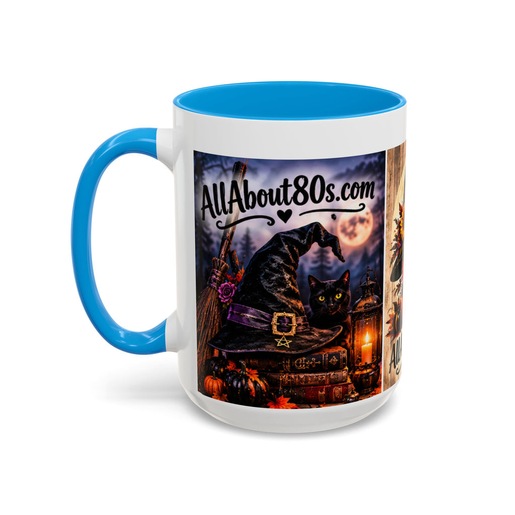 Halloween Witch Scene Coffee Mug — AllAbout80s.com Pumpkin & Moon 11oz/15oz