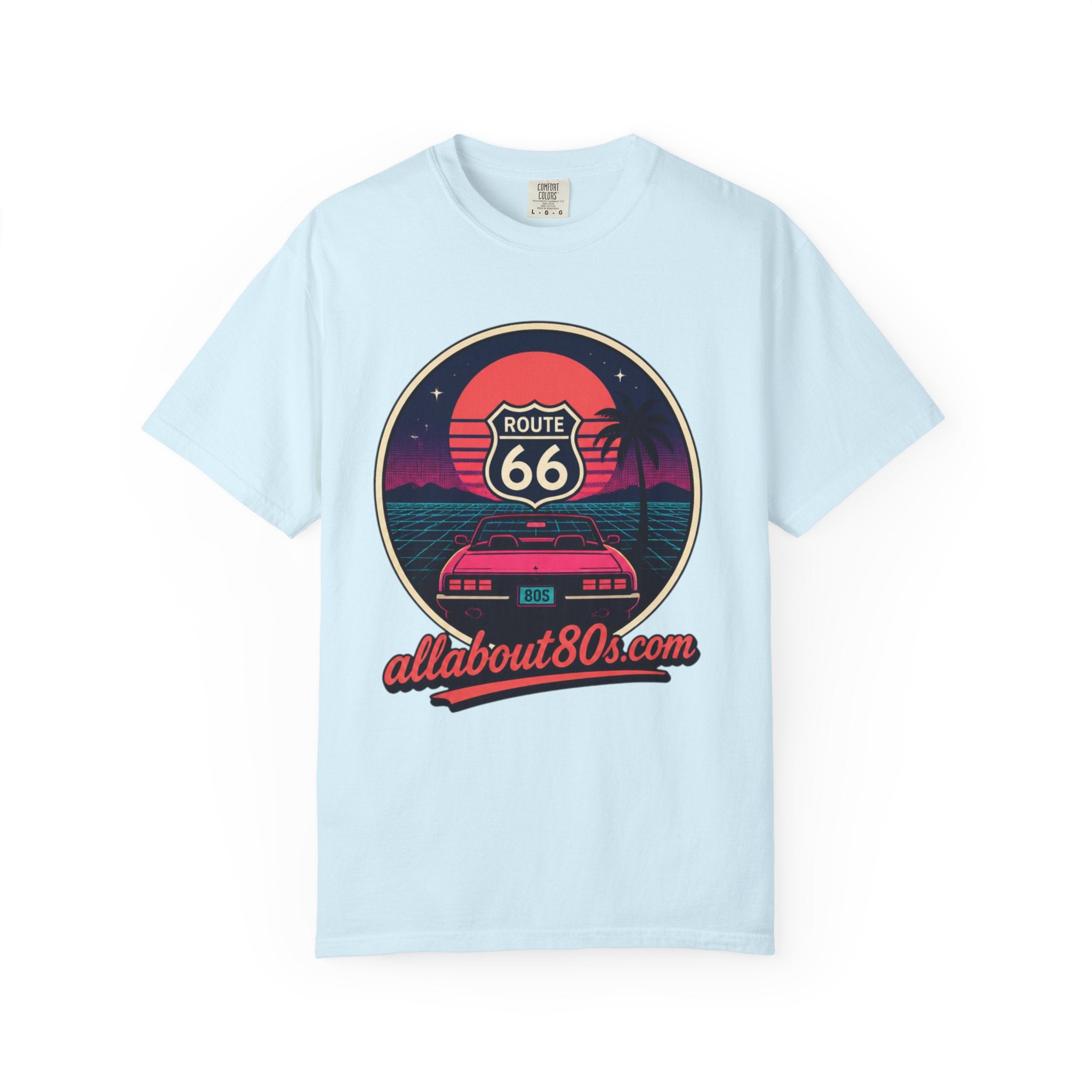 Route 66 80s Retro T-Shirt — AllAbout80s.com Vintage Sunset Tee