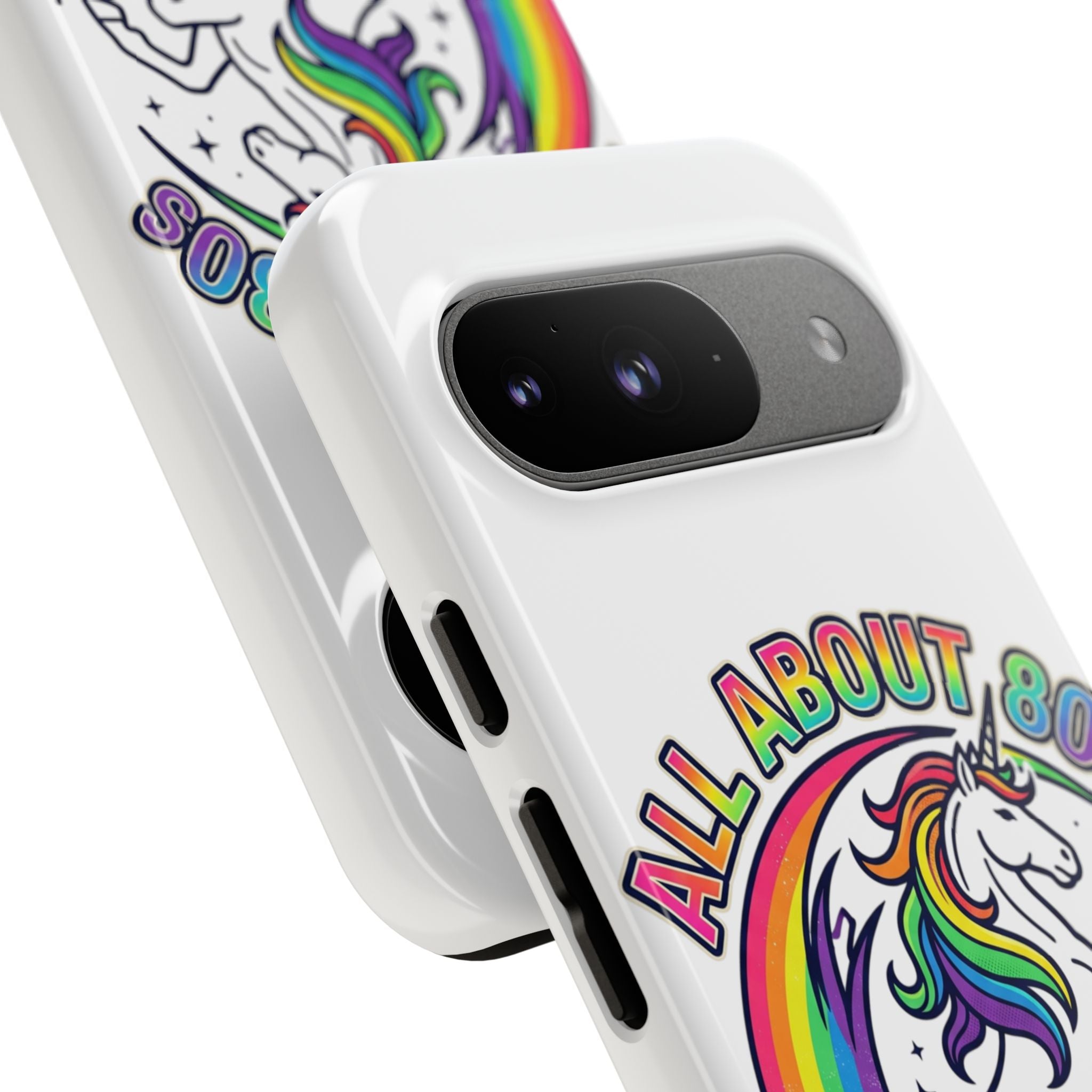 All About 80s Rainbow Unicorn Phone Case