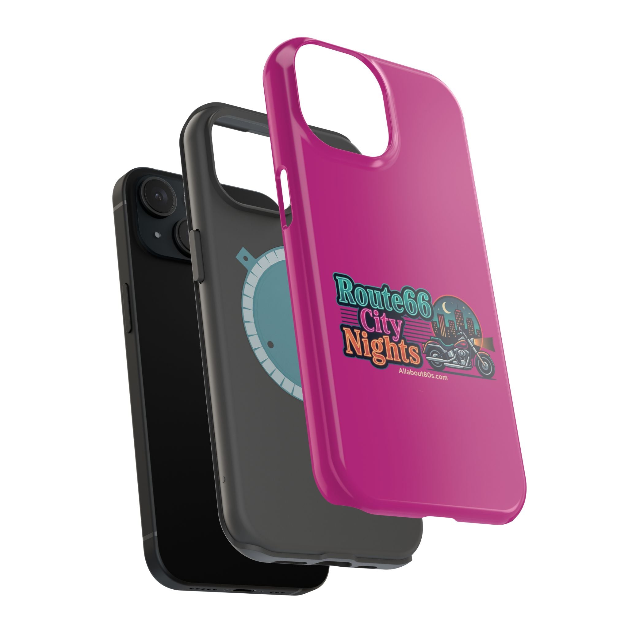 Phone Case — 'Route 66 City Nights' Magnetic Impact-Resistant Case