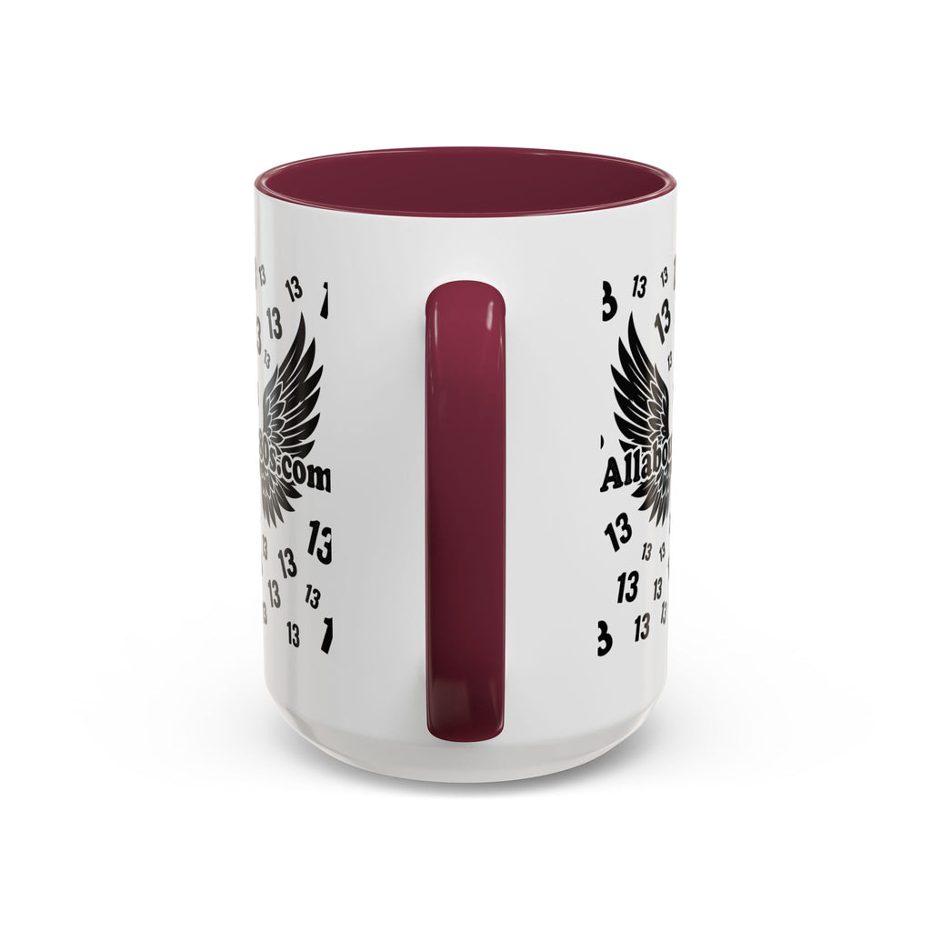 Number 13 Accent Mug — Bold Sports-Style Ceramic Coffee Cup (11oz/15oz)