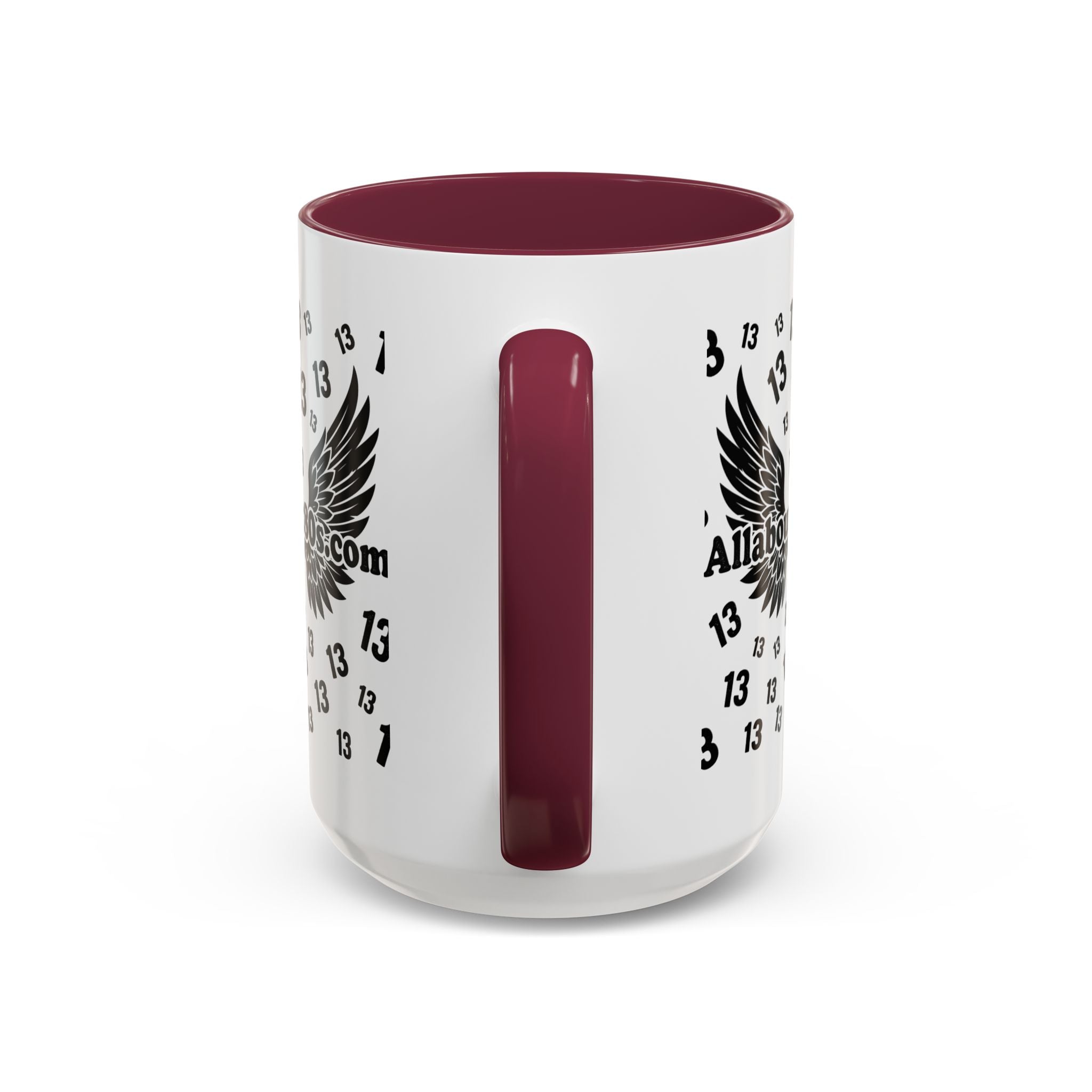 Number 13 Accent Mug — Bold Sports-Style Ceramic Coffee Cup (11oz/15oz)