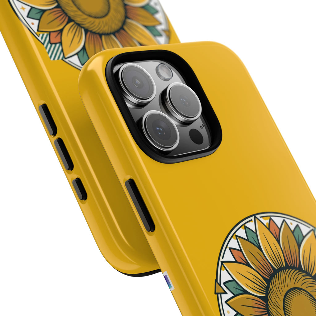 Sunflower Logo Phone Case — AllAbout80s.com Yellow Protective Cover