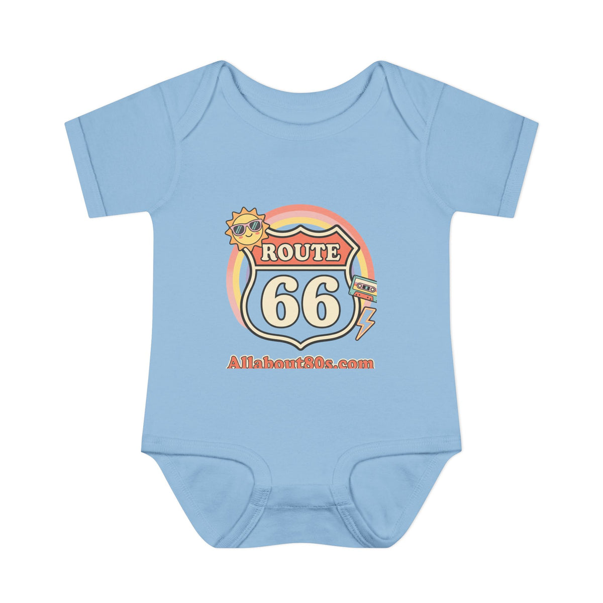 Route 66 Baby Bodysuit – Retro Travel Infant Onesie