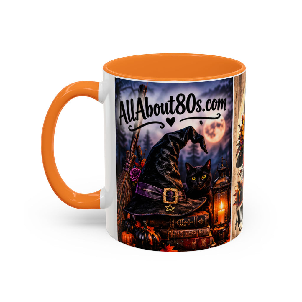 Halloween Witch Scene Coffee Mug — AllAbout80s.com Pumpkin & Moon 11oz/15oz