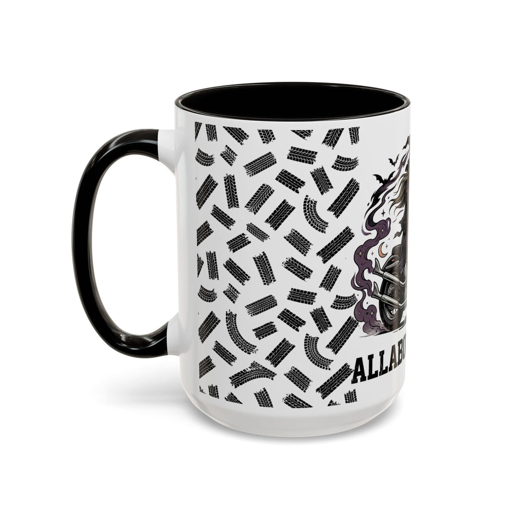 Witch Biker Mug – Motorcycle Witch Coffee Cup (11oz/15oz)