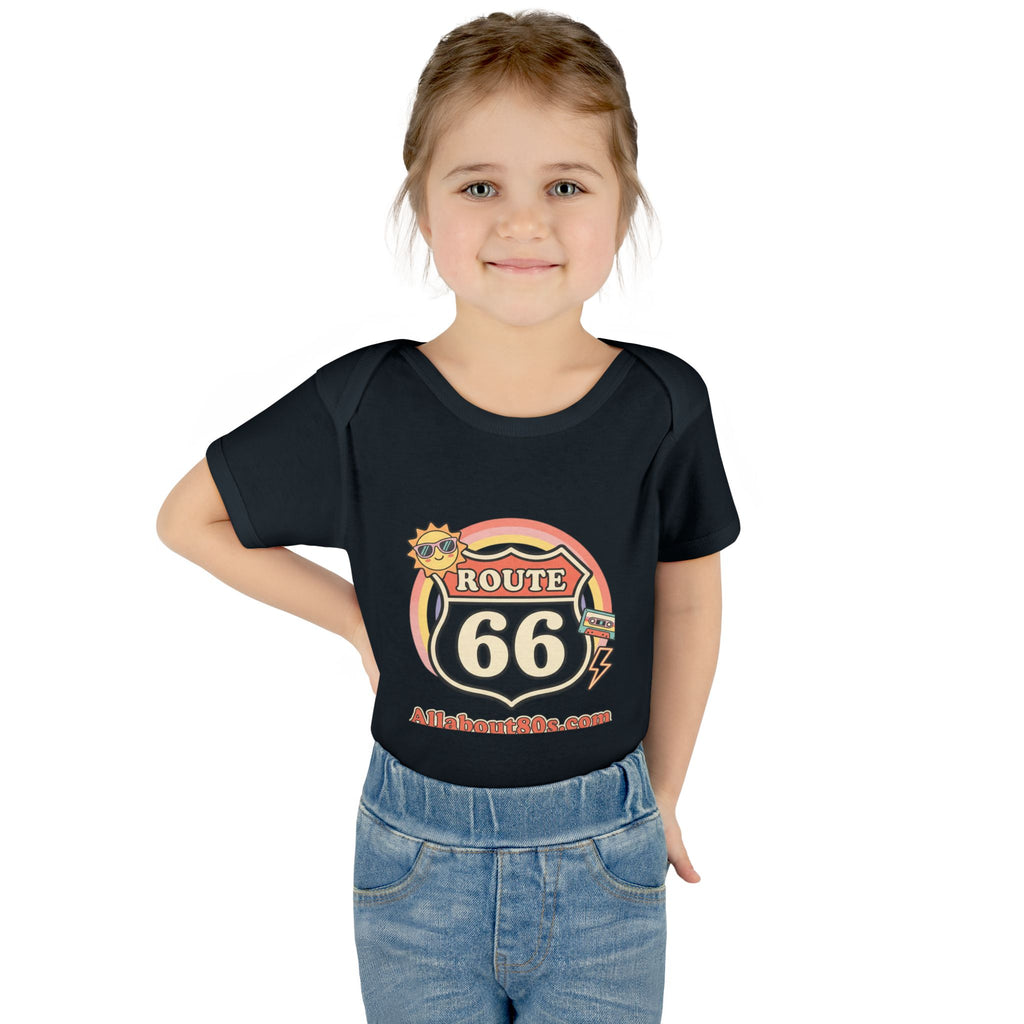 Route 66 Baby Bodysuit – Retro Travel Infant Onesie