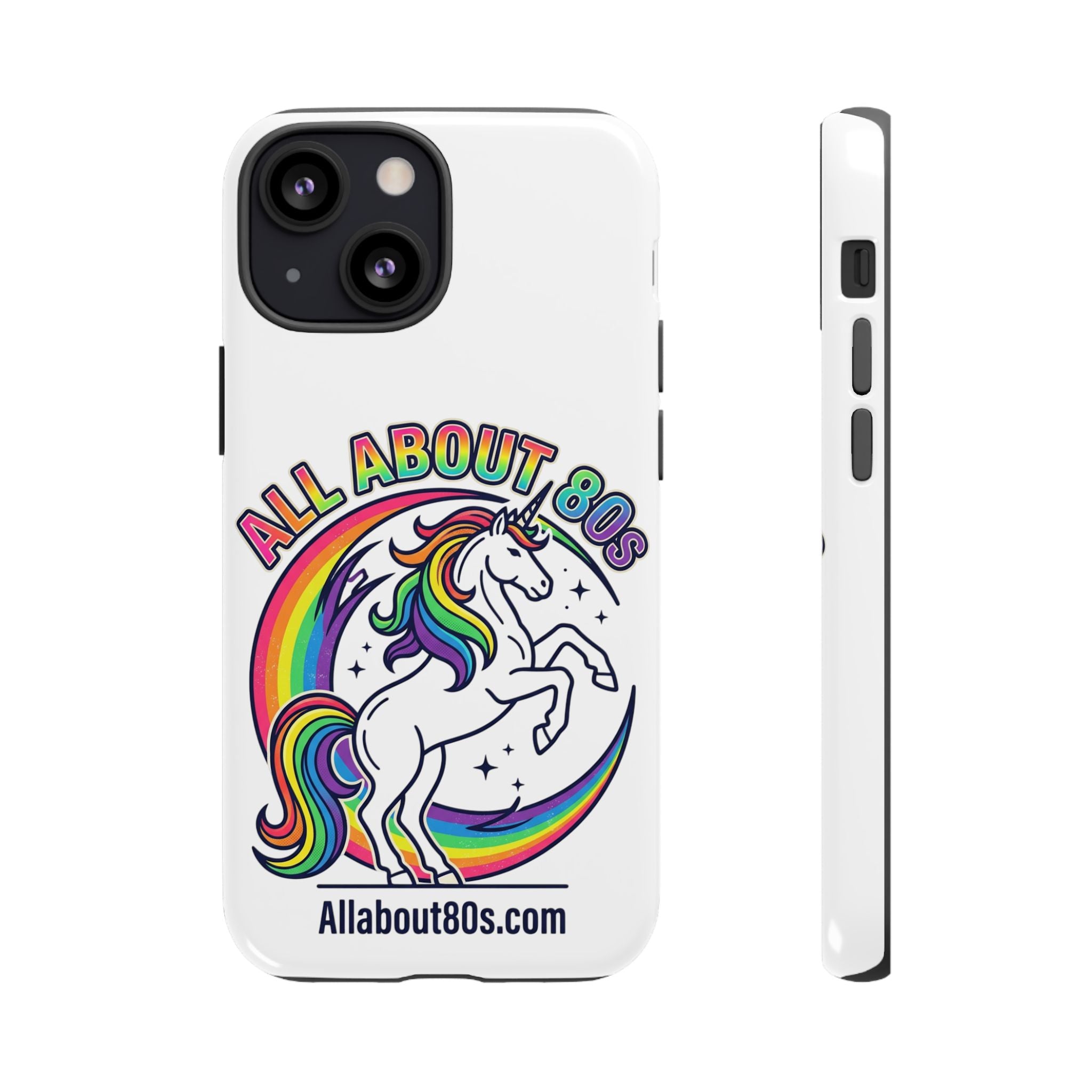 All About 80s Rainbow Unicorn Phone Case