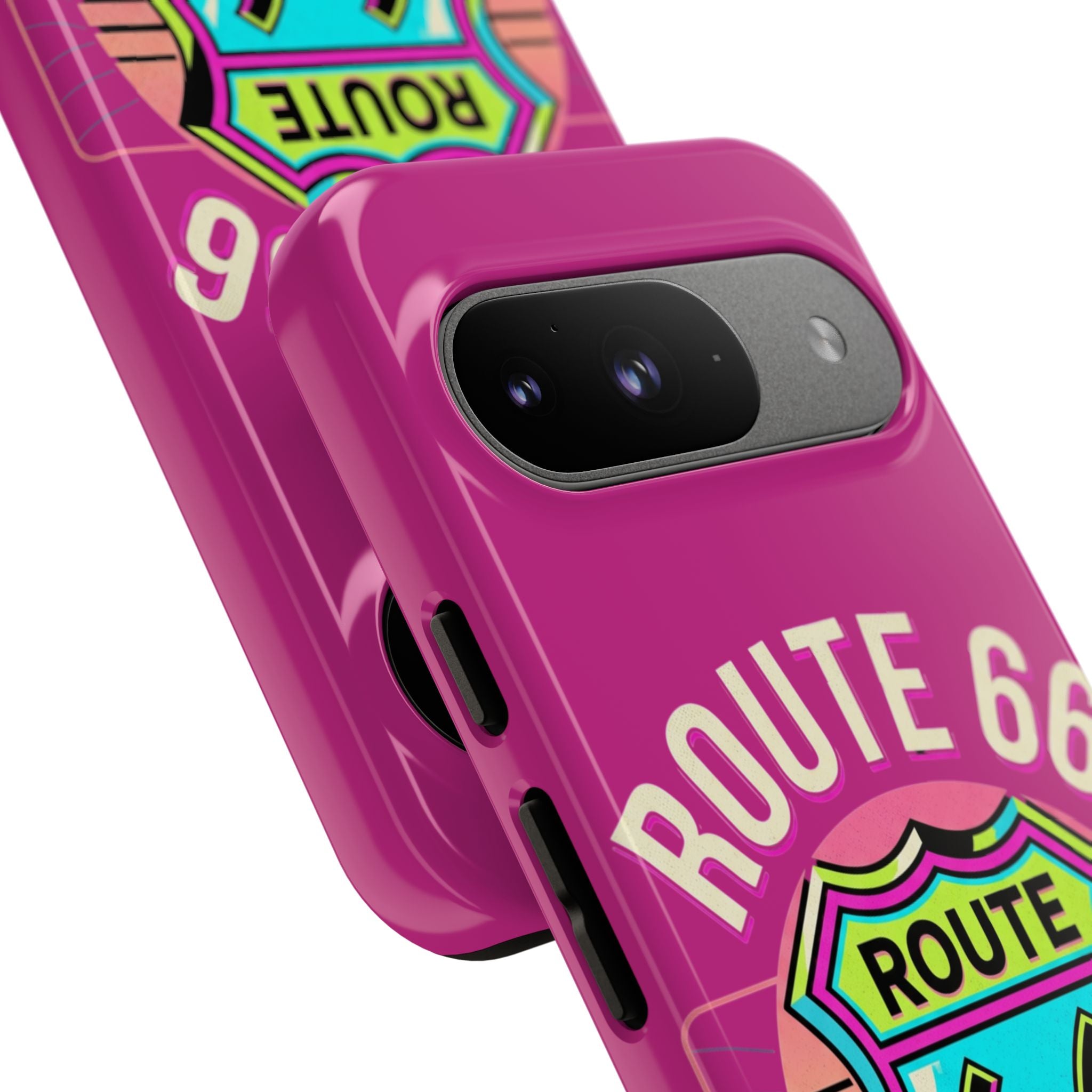 Route 66 Phone Case — Retro Neon Road Trip iPhone Cover