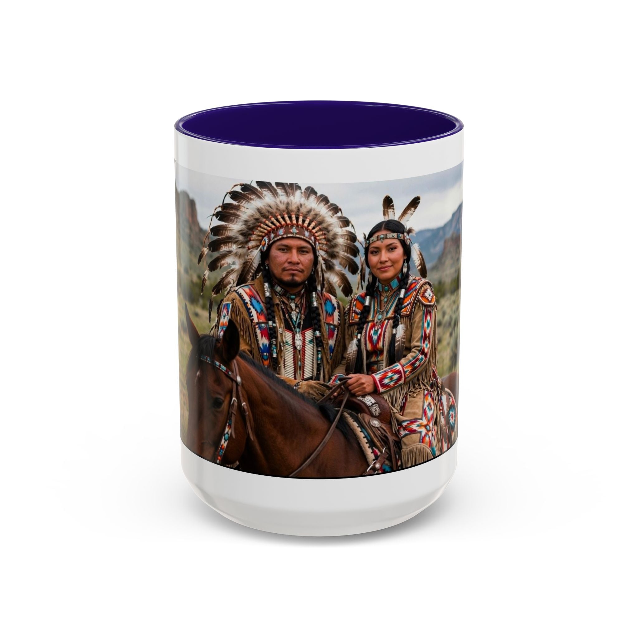 Native American Couple Photo Coffee Mug (11oz/15oz)