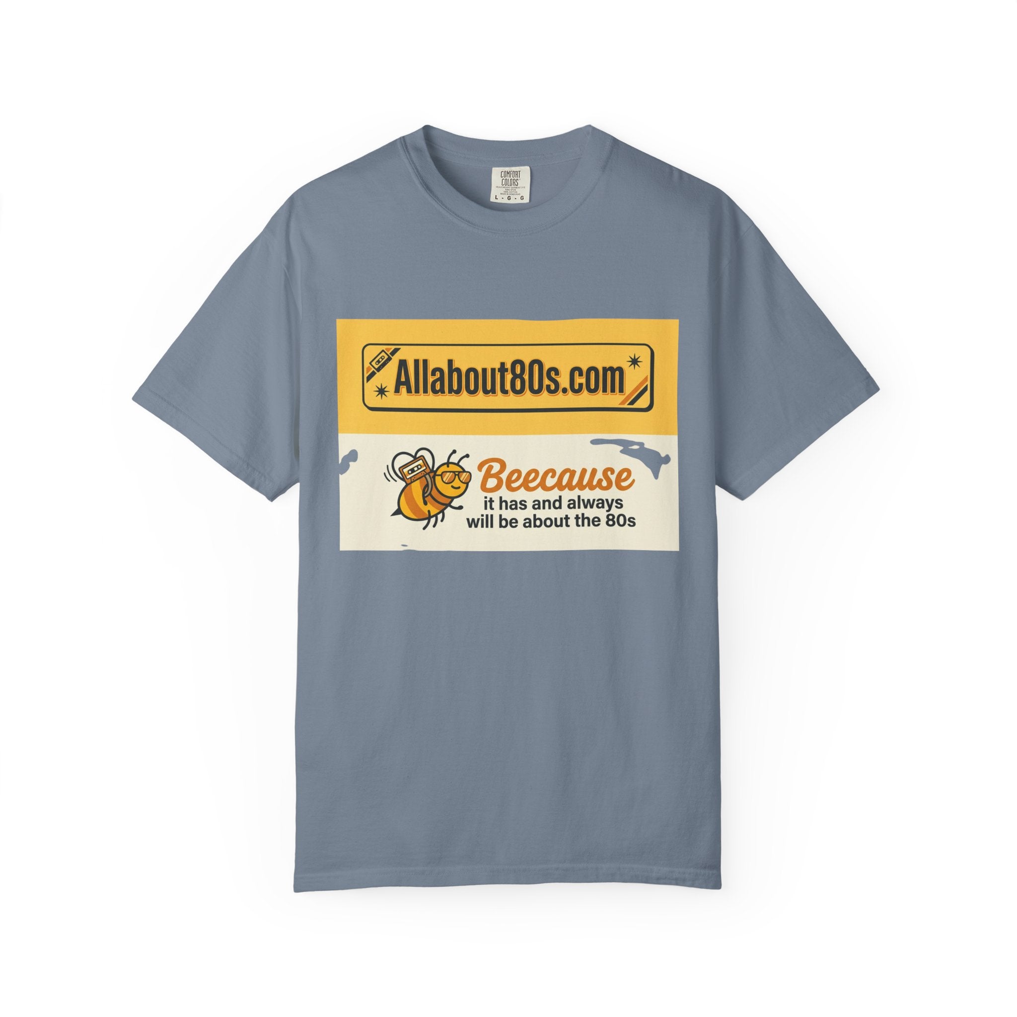 Allabout80s "Beeecause" Retro 80s Graphic T-Shirt
