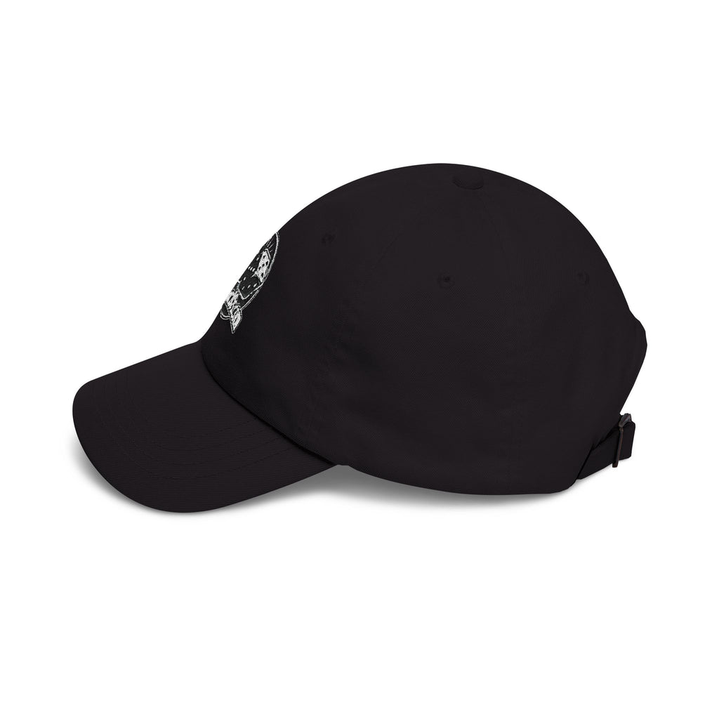 Dad Cap with Vintage Dice Skull Embroidery - Retro Gamer Trucker Hat