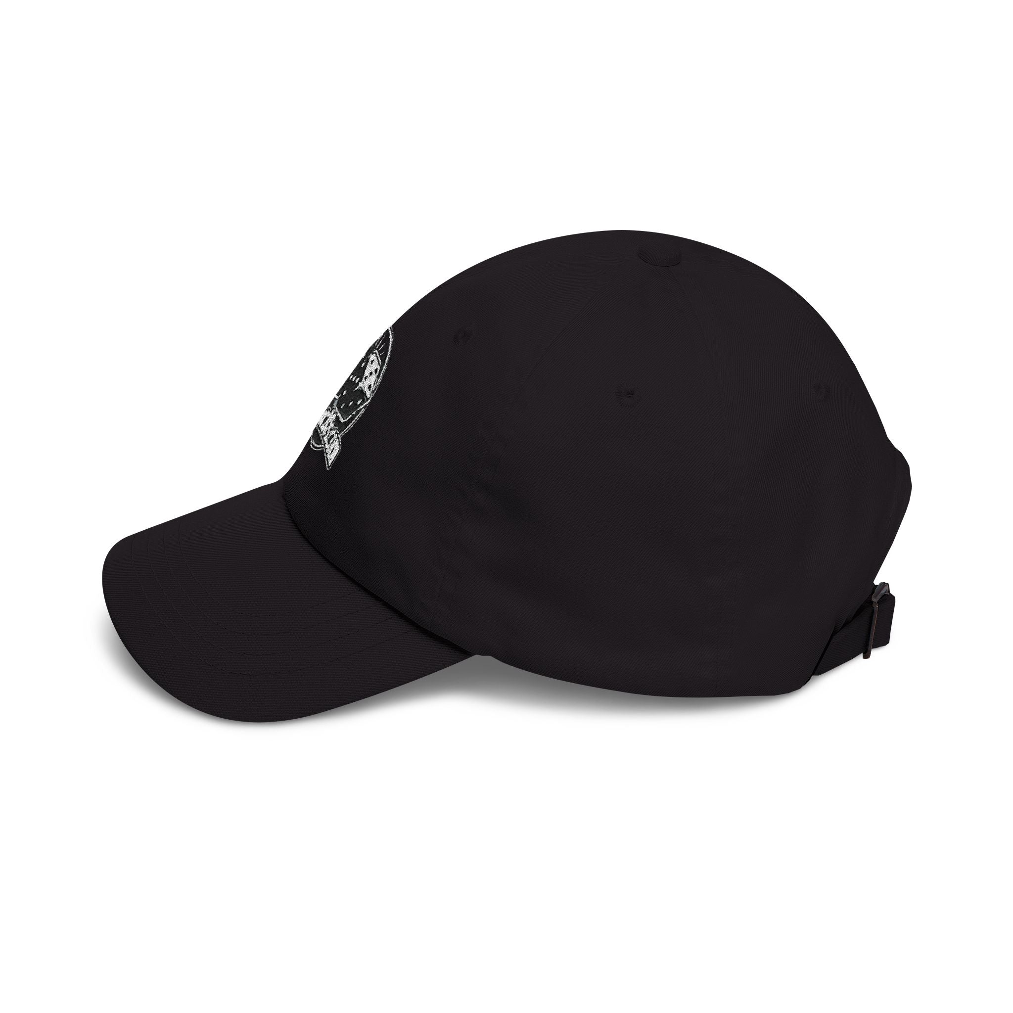 Dad Cap with Vintage Dice Skull Embroidery - Retro Gamer Trucker Hat