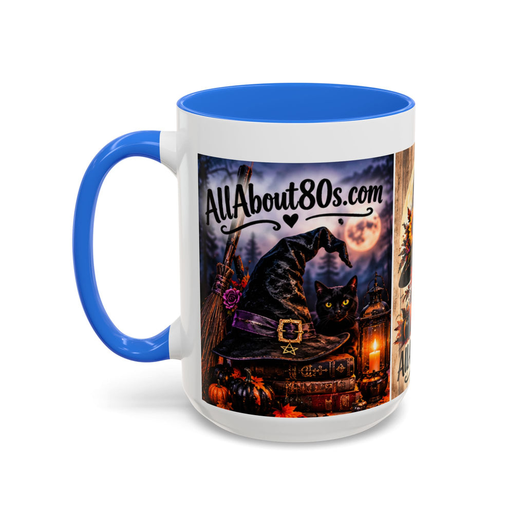 Halloween Witch Scene Coffee Mug — AllAbout80s.com Pumpkin & Moon 11oz/15oz