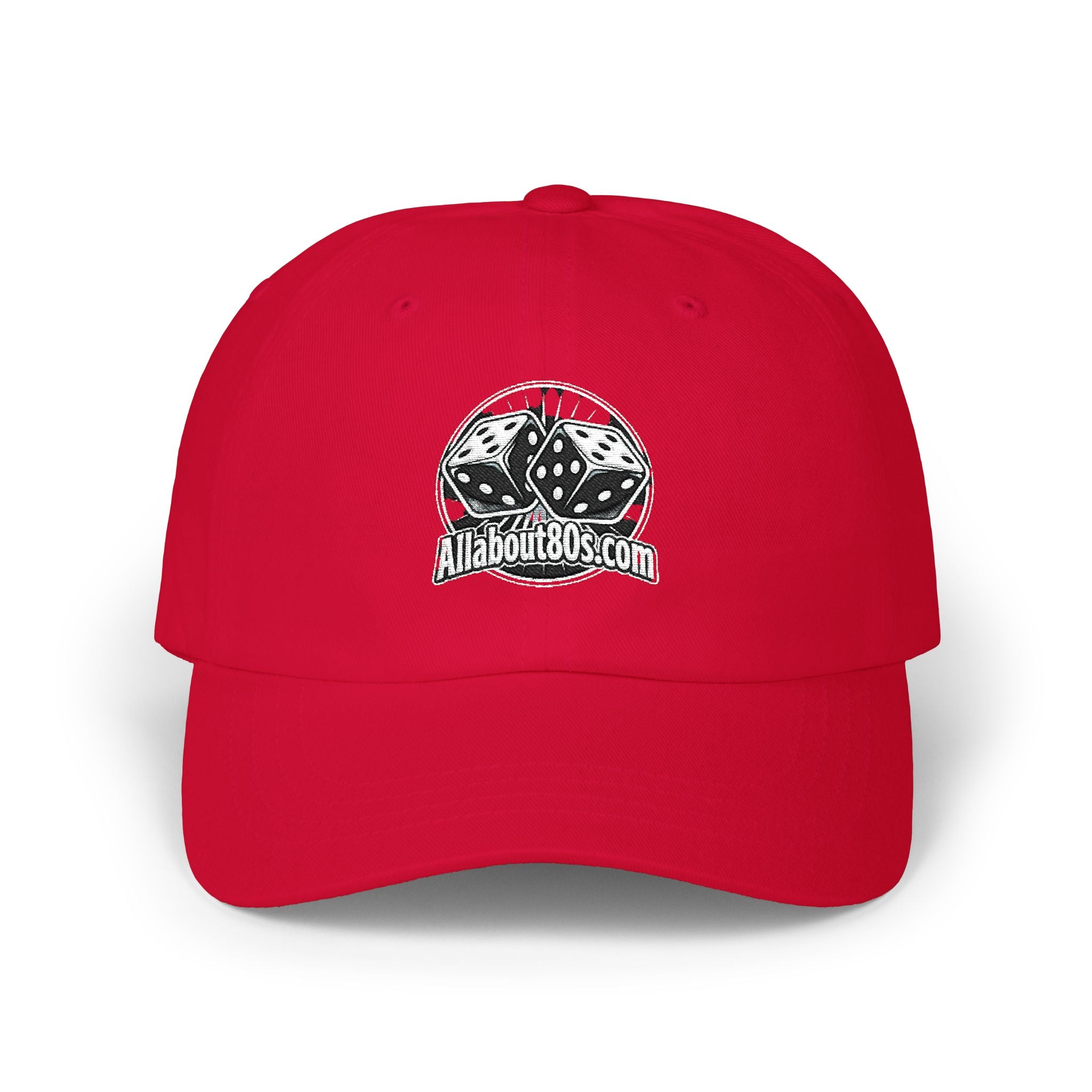 Dad Cap with Vintage Dice Skull Embroidery - Retro Gamer Trucker Hat