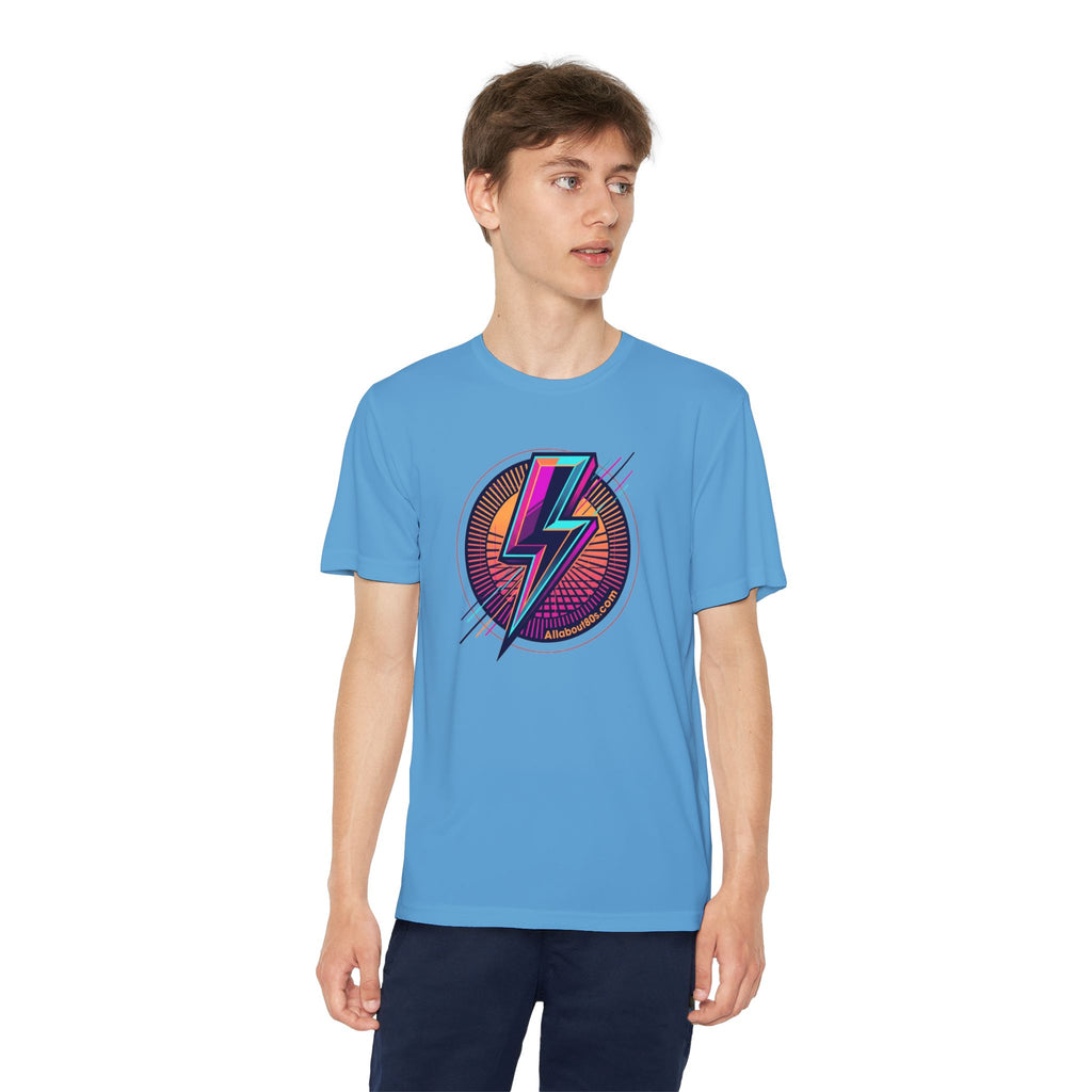 Youth Lightning Bolt Tee – Retro 80s AllAbout80s.com Graphic Shirt