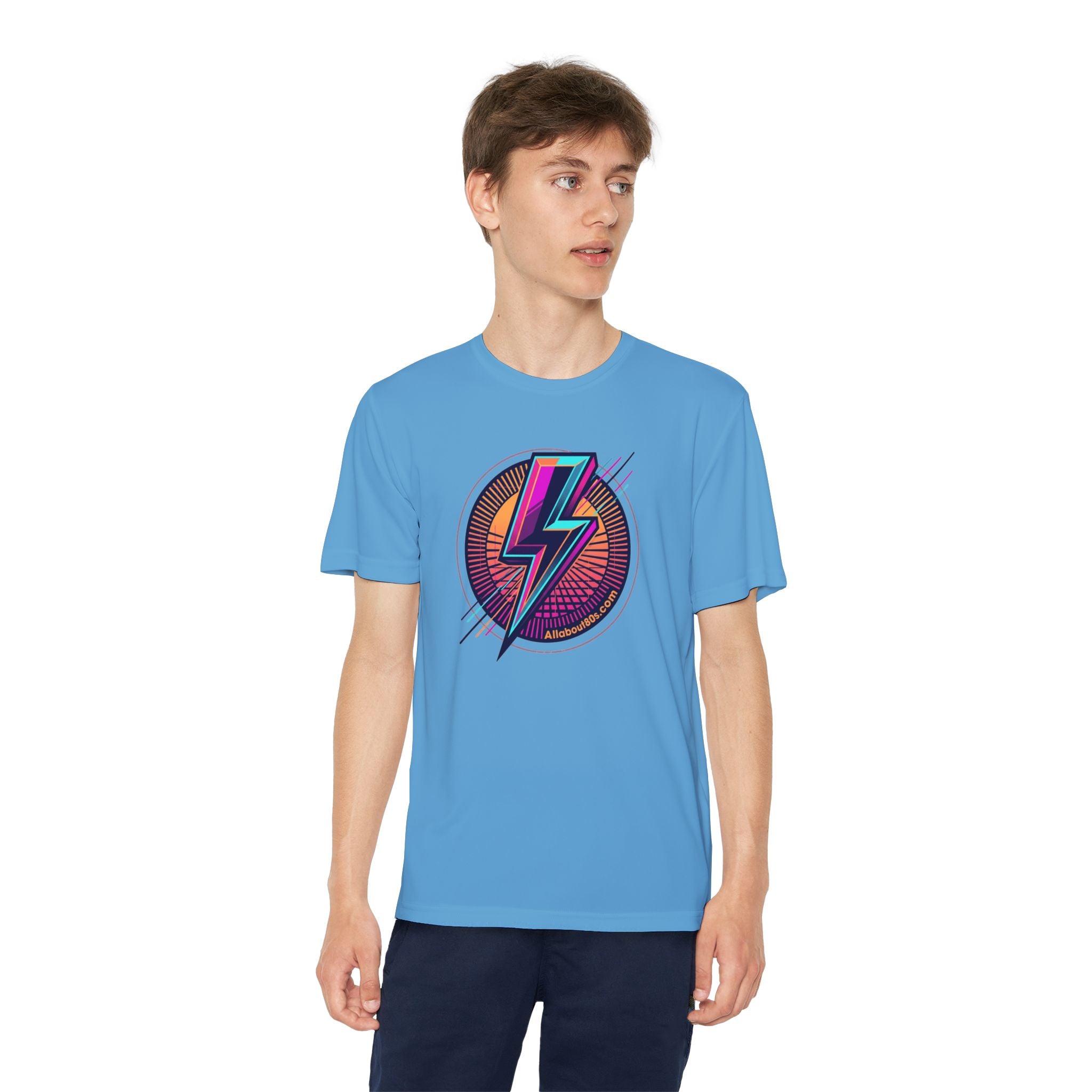 Youth Lightning Bolt Tee – Retro 80s AllAbout80s.com Graphic Shirt
