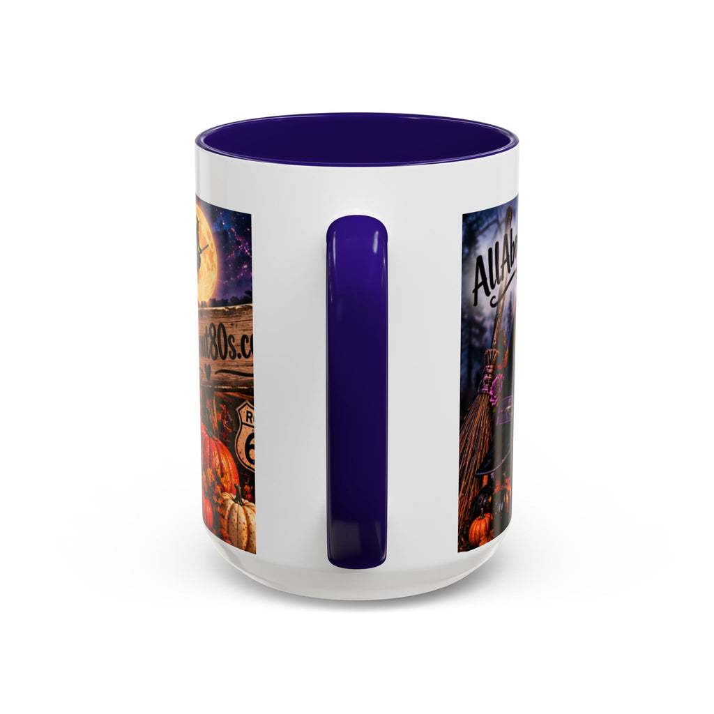 Halloween Witch Scene Coffee Mug — AllAbout80s.com Pumpkin & Moon 11oz/15oz