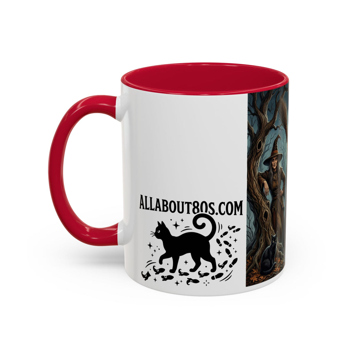 Witches Night Ceramic Mug — Spooky Witch Coven Halloween Coffee Cup (11oz/15oz)